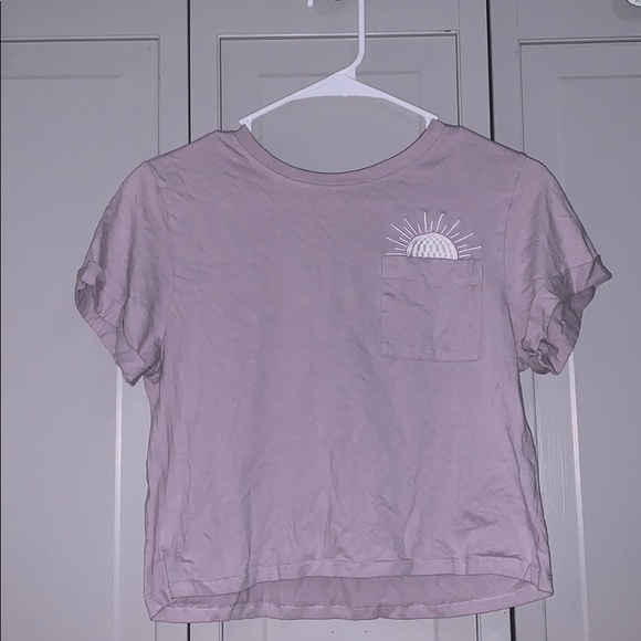 idk Tops - cute lavender tee
